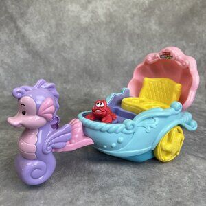 2012 Little People Disney Arial's Little Mermaid Musical Seahorse Coach Carriage
